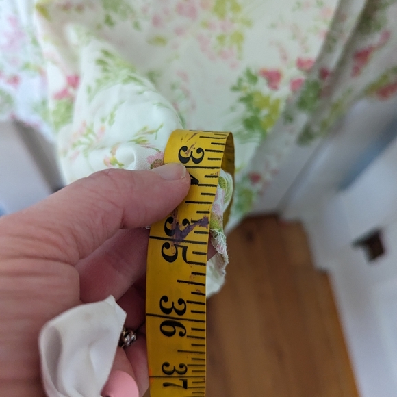 Vintage Handmade Upcycled Floral Sheet Midi Circle Skirt - Picture 5 of 5